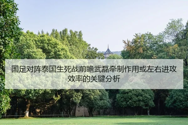 国足对阵泰国生死战前瞻武磊牵制作用或左右进攻效率的关键分析